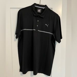 Men’s Black Puma Polo Size M